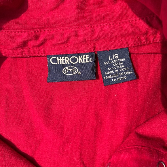 FREE with purchase❗️Cherokee red polo tee size Large - Picture 3 of 3